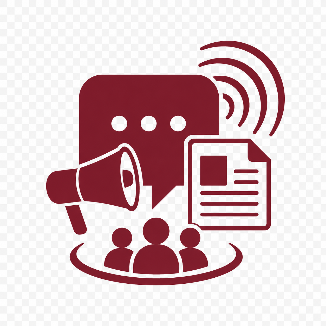 Icona Comunicazione strategica e informazione